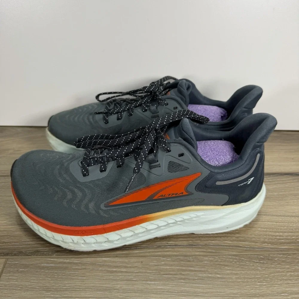 Altra Torin 7 Sneakers Men 8.5M Running Shoe Gray Zero Drop Road Foot Shape